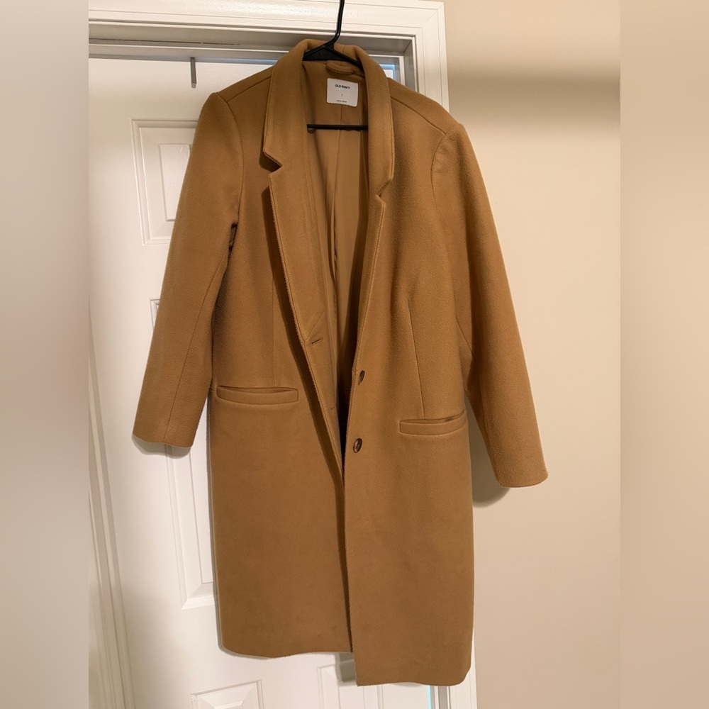 Old Navy Women's Camel Trench Coat